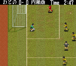 Zenkoku Koukou Soccer (Japan) In game screenshot